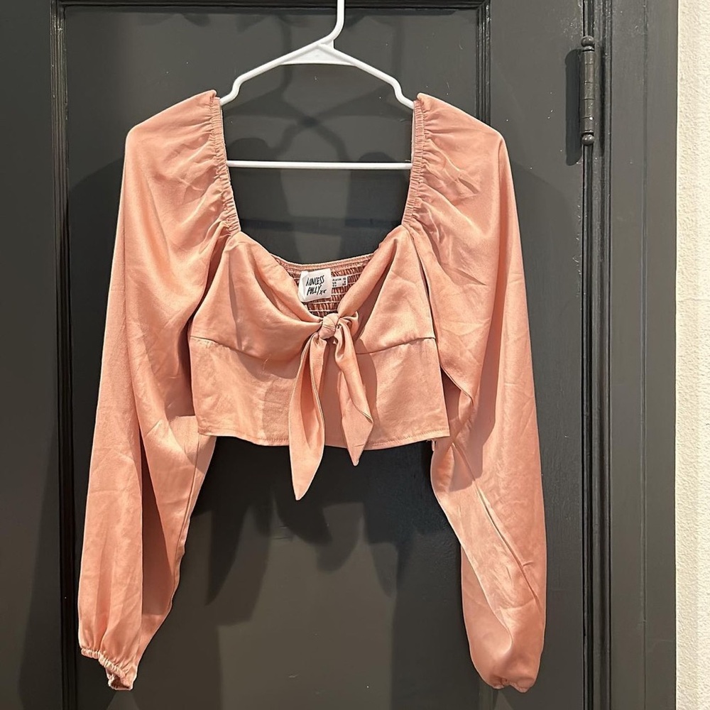 Princess Polly pink satin top